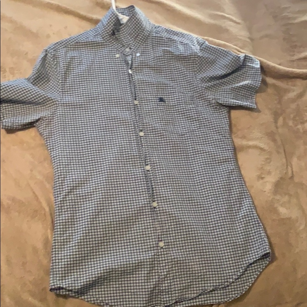 BURBERRY London Men’s Micro Check Dress Shirt